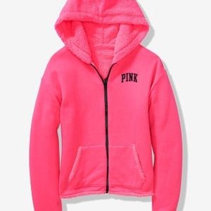 Pink XS Sherpa sweater